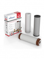 Комплект картриджей К-3 АКВАБРАЙТ Обезжелезивание для воды с содержанием железа