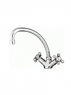 Смеситель кухня MELODIA Galateo Rus крест керамика MDV40205R без гибкой подводки