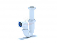 Сифон АНИ 1.1/2 40 прямоточный без выпуска D0120