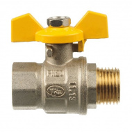 Кран шаровый газовый 1/2" В-Н Terma-R бабочка