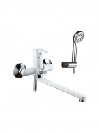 Смеситель для ванны Ledeme белый L2203W