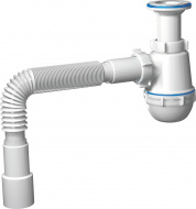 Сифон АНИ Грот 1.1/2 40 литой выпуск с гофрой 40/50 A0515