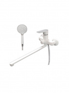 Смеситель ванна MELODIA Rumba White картридж д.35мм длинный излив MDV35341wt