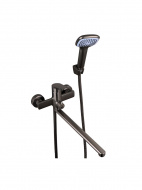 Смеситель ванна MELODIA Waltz картридж 35мм длинный излив 350мм поворот.аэратороруж.стальMDV30141gn