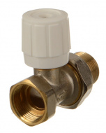 Клапан запорный для радиатора прямой 3/4" с ручной регулировкой Terma