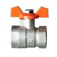 Кран шаровый 3/4" В-В Terma-R бабочка