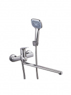 Смеситель ванна MELODIA Waltz картридж 35мм длинный излив 350мм поворотн.аэратор хром MDV30141