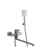 Смеситель ванна MELODIA Sinfonia картридж 35мм длинный излив 350мм нерж.сталь полир. MDV30441ss