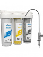 Фильтр трёхступенчатый АКВАБРАЙТ под мойку с отдельным краном АБФ-ТРИА - УМЯГЧЕНИЕ