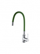 Смеситель для кухни Ledeme гибкий излив зелёный L4898-5