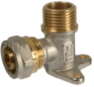 Уголок 1/2х16 штуцер-цанга с креплением ТRm 01803