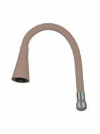 Излив гибкий LUXE с лейкой "колокольчик" бежевый 49см MELODIA MKP20921