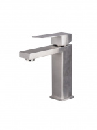 Смеситель умывальник MELODIA Square картридж 25мм нерж.сталь полир. MDV30620ss