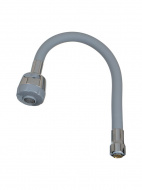 Излив гибкий LUXE с лейкой 2 режима серый 49см MELODIA MKP20645