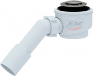 Сифон для душевого поддона АНИ 1.1/2 50/60 с переходной трубой 45°40х50 клик клак хром E411CL