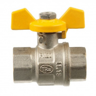 Кран шаровый газовый 3/4" В-В Terma-R бабочка