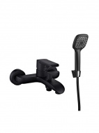 Смеситель ванна MELODIA Heavy Metal картридж д.35мм короткий излив черныйMDV35640bk