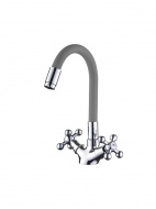 Смеситель для кухни Ledeme гибкий излив серый L1319-9