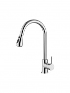 Смеситель кухня LEDEME с выдвижной лейкой картридж д.35мм L6155