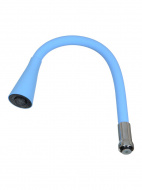 Излив гибкий LUXE с лейкой "колокольчик" голубой 49см MELODIA MKP20905